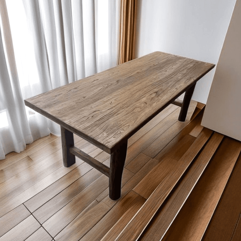 Classic Cocoa Rectangular Timber Dining Table, Standard Height, Fixed Mechanism, Seats 8/4/6 - image 4
