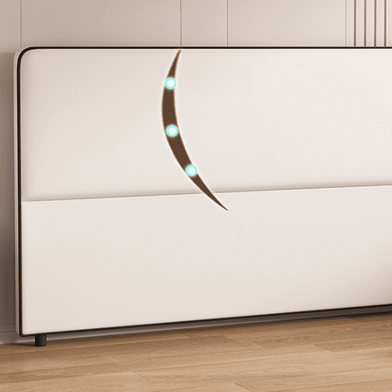 Modern Simple Style Panel Headboard in Natural Wood with No Distressing, Rectangle Shape for California King/King/Queen Bed, Featuring Sponge Upholstery and Standard Height - image 8