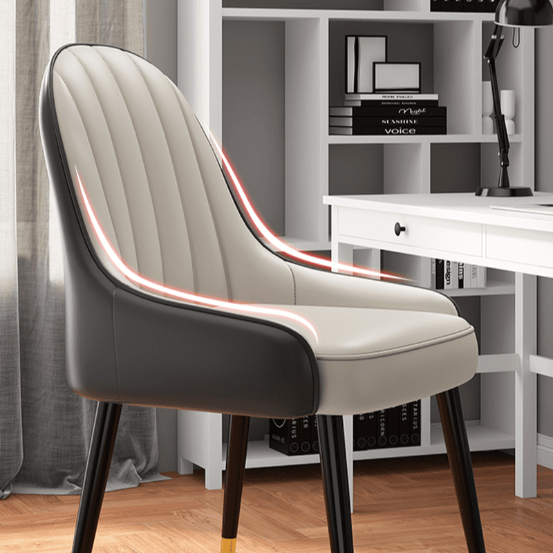 Secure Gilded Framed Armless Chair with Foot Pads for Dinette - image 24