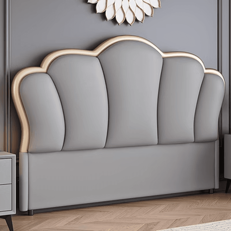 Modish No Distressing Timber Panel Headboard for King/Queen/Full Bed with Sponge Upholstery, Free-standing Installation, and Standard Height - image 4