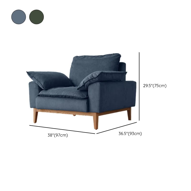 Contemporary Seats 2/1 Person Straight/L-Shaped Horizontal Left Sofa Couch /Chaise with Natural Wood Frame - image 19