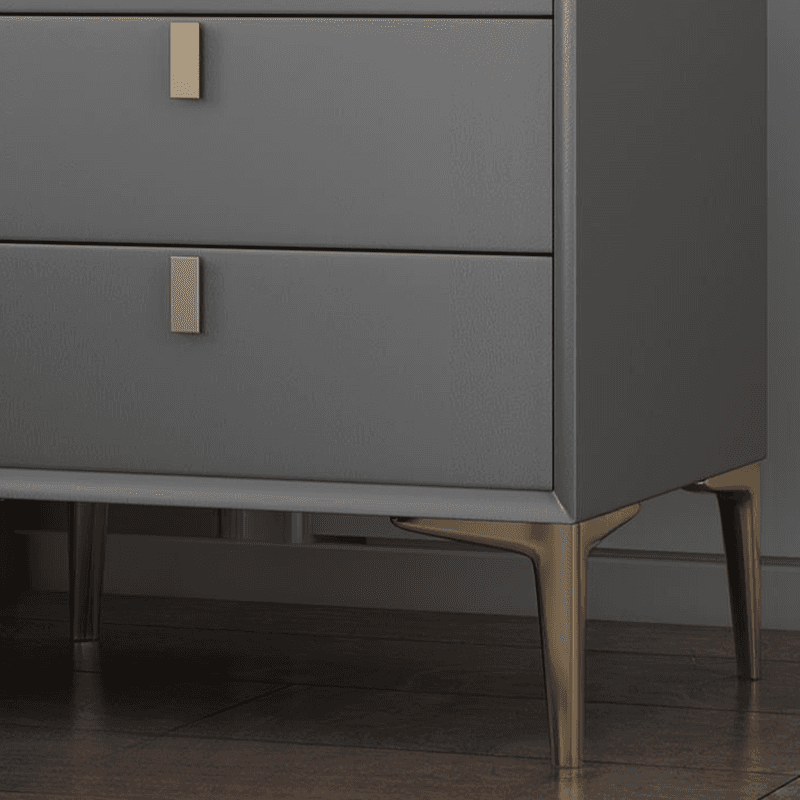 Modern Lumber Nightstand With Drawer Storage & Leg, 3 Drawers/2 Drawers - image 12