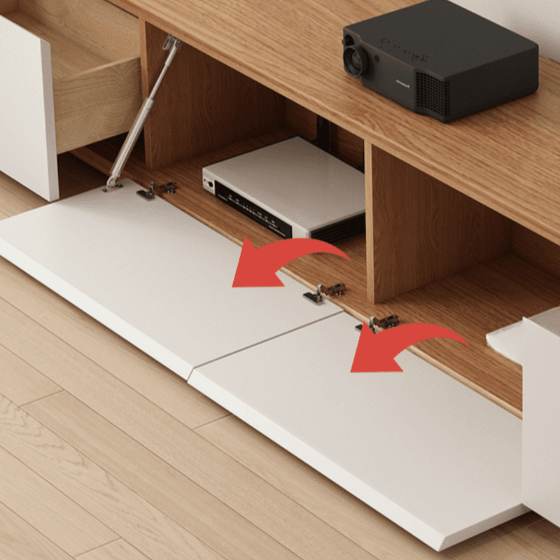 Nordic TV Stand Shape in Rectangle for Sitting Room with Ventilation and Door - image 8