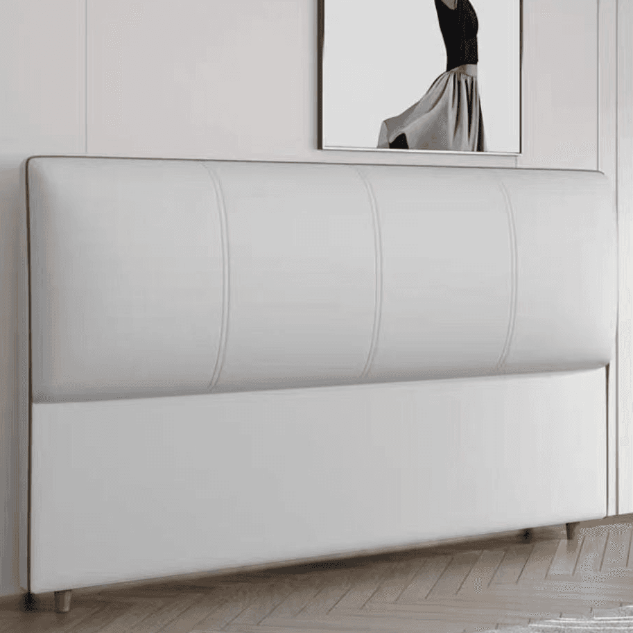 Casual Style Panel Headboard in Natural Wood with No Distressing, Rectangle Shape for King/Queen/Full Bed, Featuring Sponge Upholstery and Standard Height - image 3