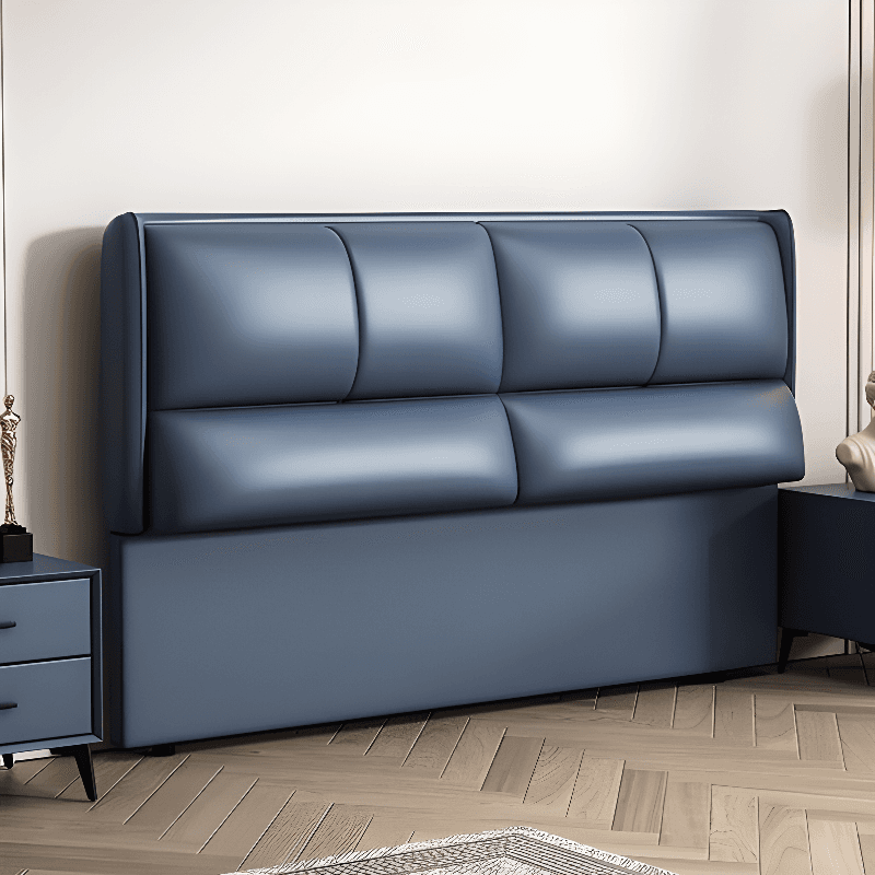 Modish Style Panel Headboard in Pine Wood with No Distressing, Rectangle Shape for King/Twin XL/Queen Bed, Featuring Sponge Upholstery Fill and Standard Height