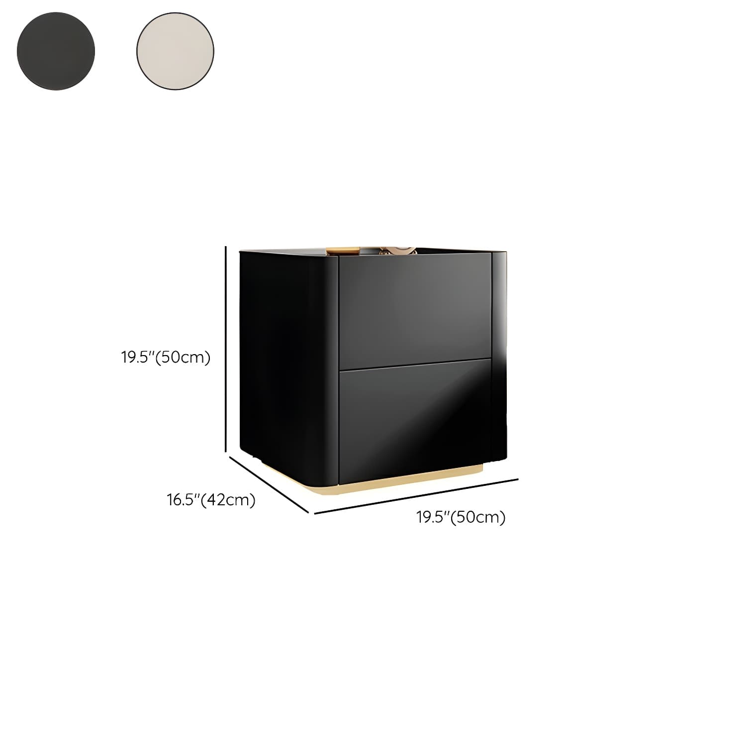 Modern Stylish Wood Nightstand Drawer Storage Petite Under 23 Inches Tall for Elegant Bedroom Decor - image 14