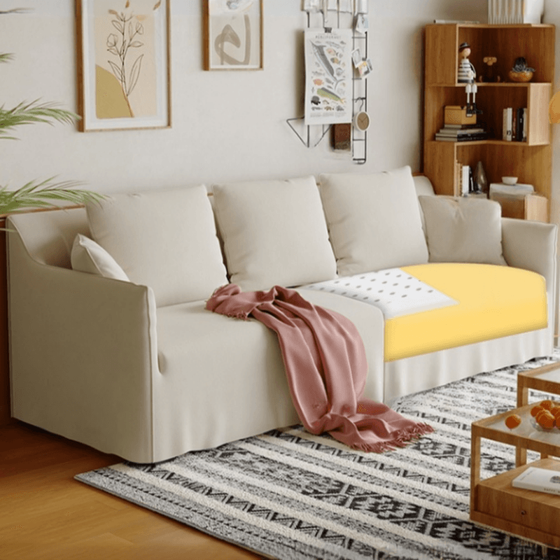 Standard Sofa/Loveseat in Light Gray/Emerald Green/Beige with Dressmaker Skirt and 5 Pillows - image 9
