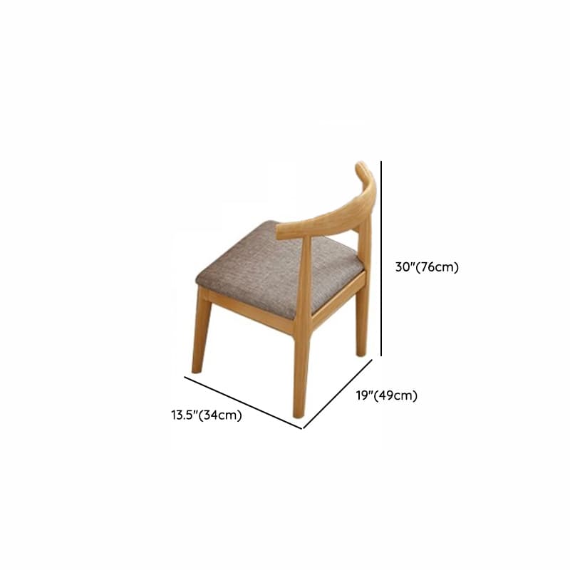 Rectangular Recycled Wood Dining Table Set with 4 Legs, Fixed Table, Padded Chair, Back Seat, 5-piece - image 15