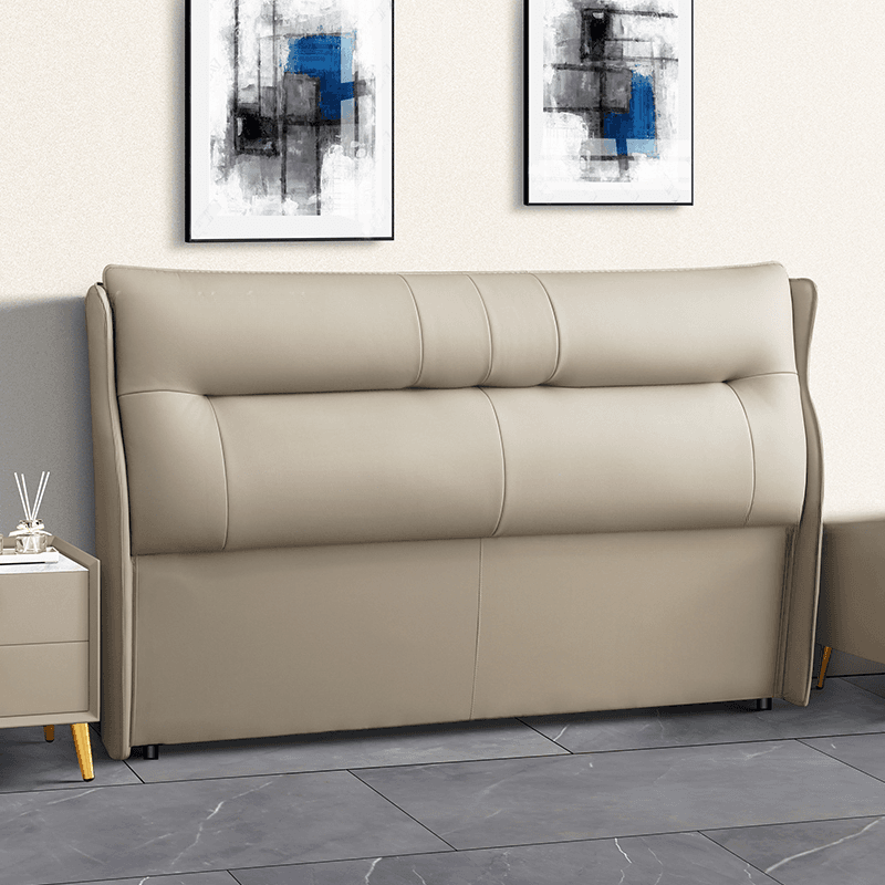 Modish No Distressing Timber Wingback Headboard with Rectangle Shape for King/Queen/Full Bed, Featuring Sponge Upholstery and Standard Height - image 3