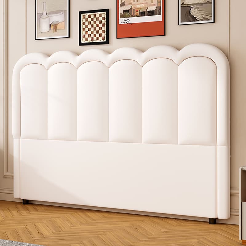 Modish Style Panel Headboard in Pine Wood with No Distressing for King/Queen/Full Bed, Featuring Sponge Upholstery Fill and Free-standing Standard Installation with Standard Height - image 9