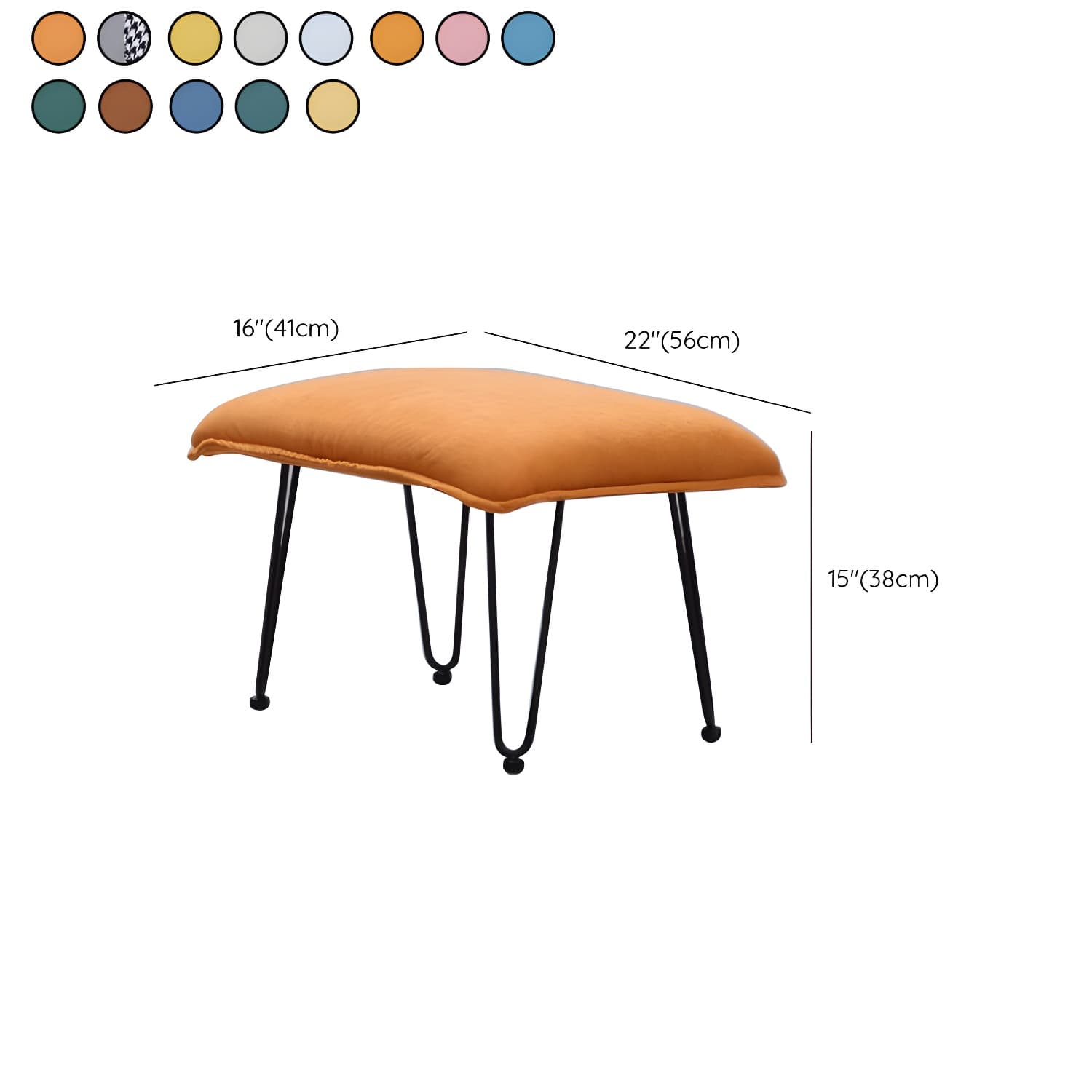 Modern Rocker Upholstered Tufted Cushions with Light Legs Glider - image 18