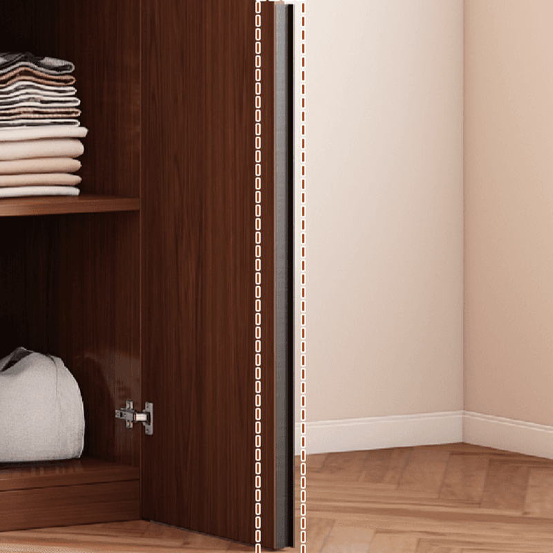 Sepia Minimalist Lumber Independent Cabinet Armoire with Soft Close Door, Interior Shelves, and Hanging Rod - image 8
