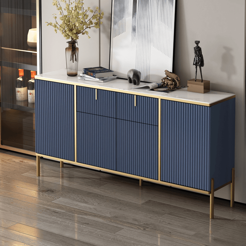 Art Deco Parlor Flooring Buffet Table/Server with Worktop Countertop - image 13