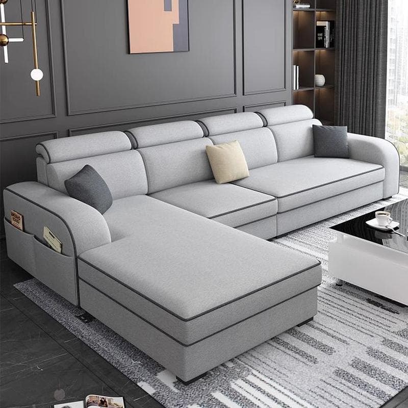 Square Arm Sectional Sofas with Adjustable Pillows and Storage - image 7