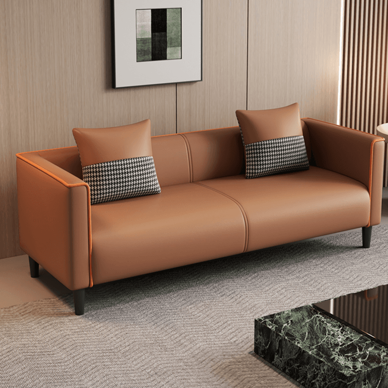 Standard Sofa/Loveseat/Single Sofa in Synthetic Leather, Available in Grey/Dark Blue/Light Green with Arm - image 3