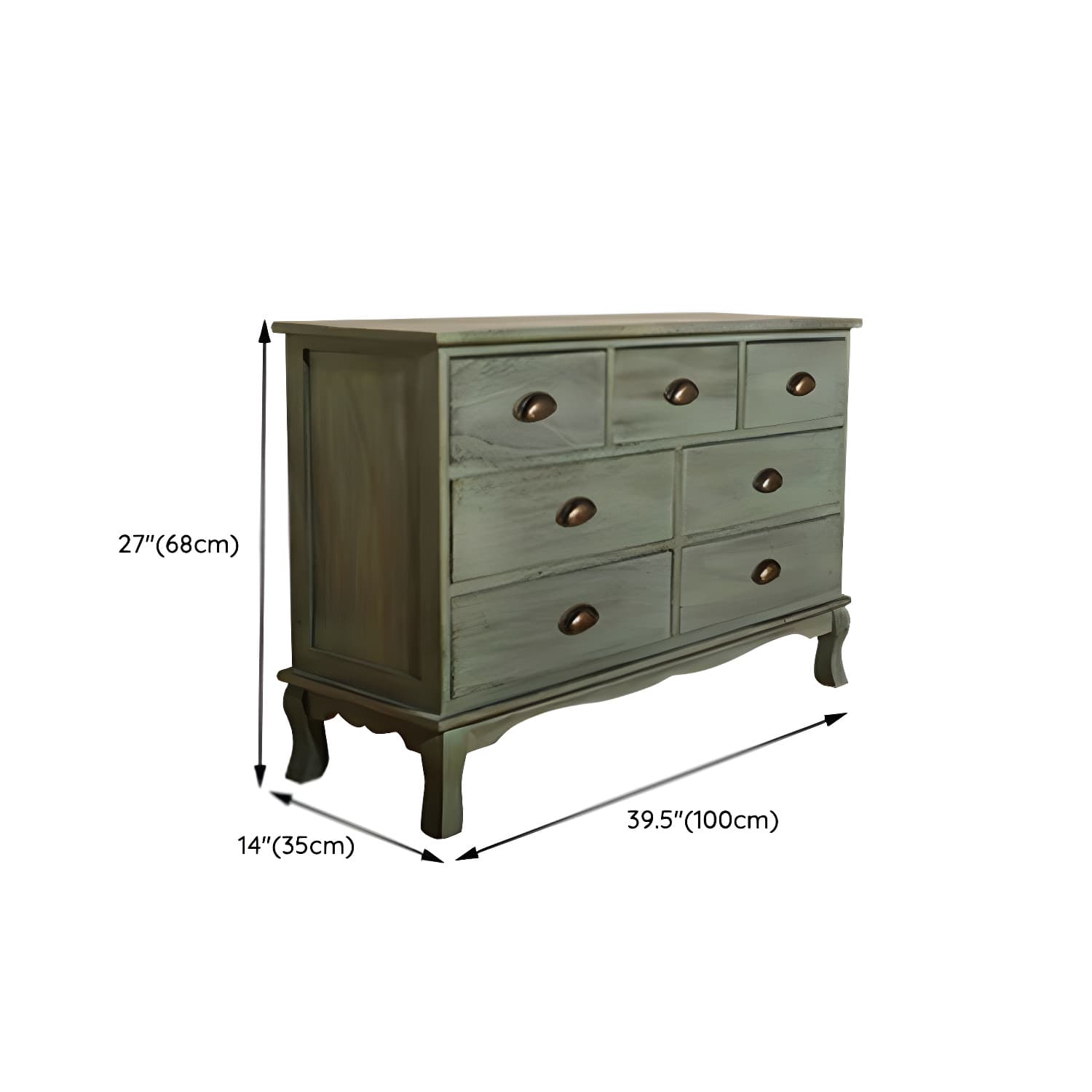 Nautical Storage Chest Bedroom Solid Wood Chest with Drawers - image 31