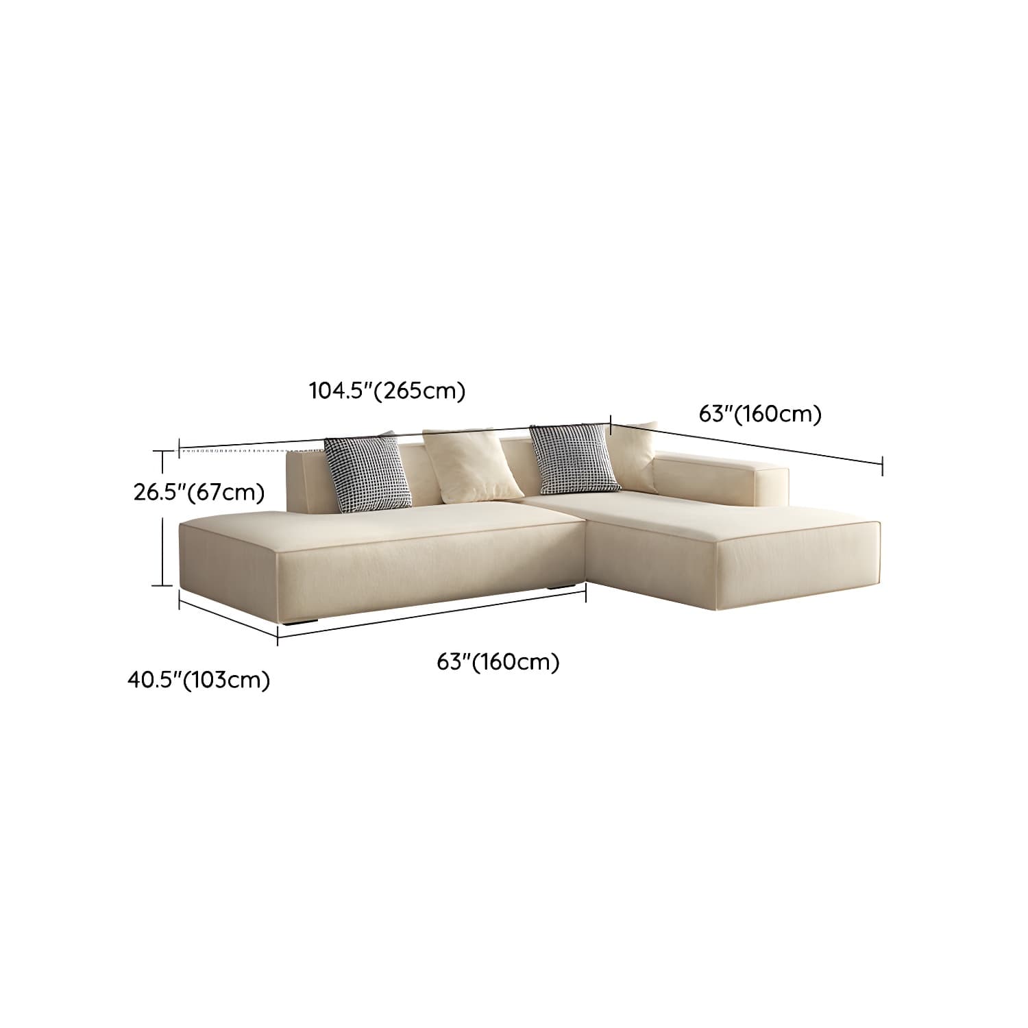 Elegant Sectional with Synthetic Upholstery in Moderate-Gray Tone and Built-in Charging Ports - image 21