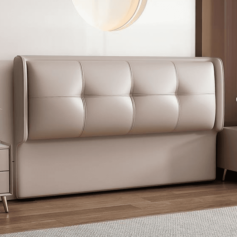 No Distressing Queen(60"W x 80"L)/Full(54"W x 75"L)/Twin XL(38"W x 80"L) Standard（36-55“） Rectangle Tufted Panel Headboard with Sponge Cushion in a Minimalist Style