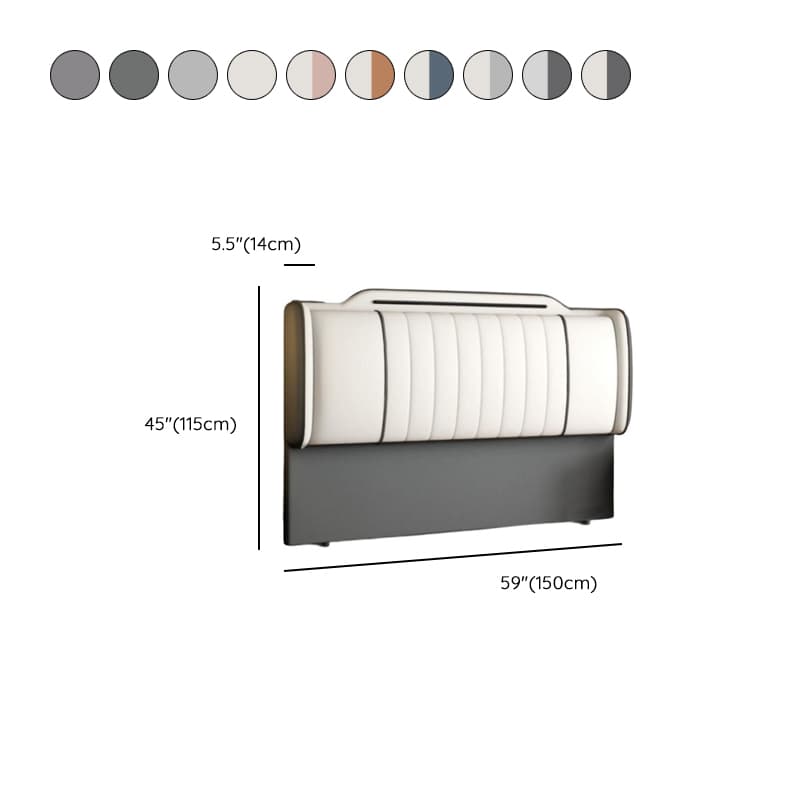Modish No Distressing Timber Panel Headboard with Rectangle Shape for Full Bed, Featuring Sponge Upholstery and Standard Height - image 14