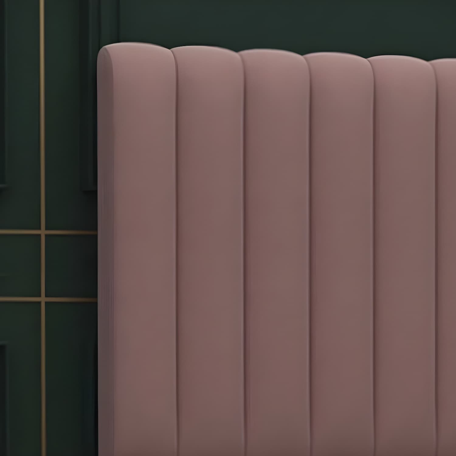 Velvet Upholstered Modern Headboard with Wood Legs in Rectangular Shape and Standard Height - image 11