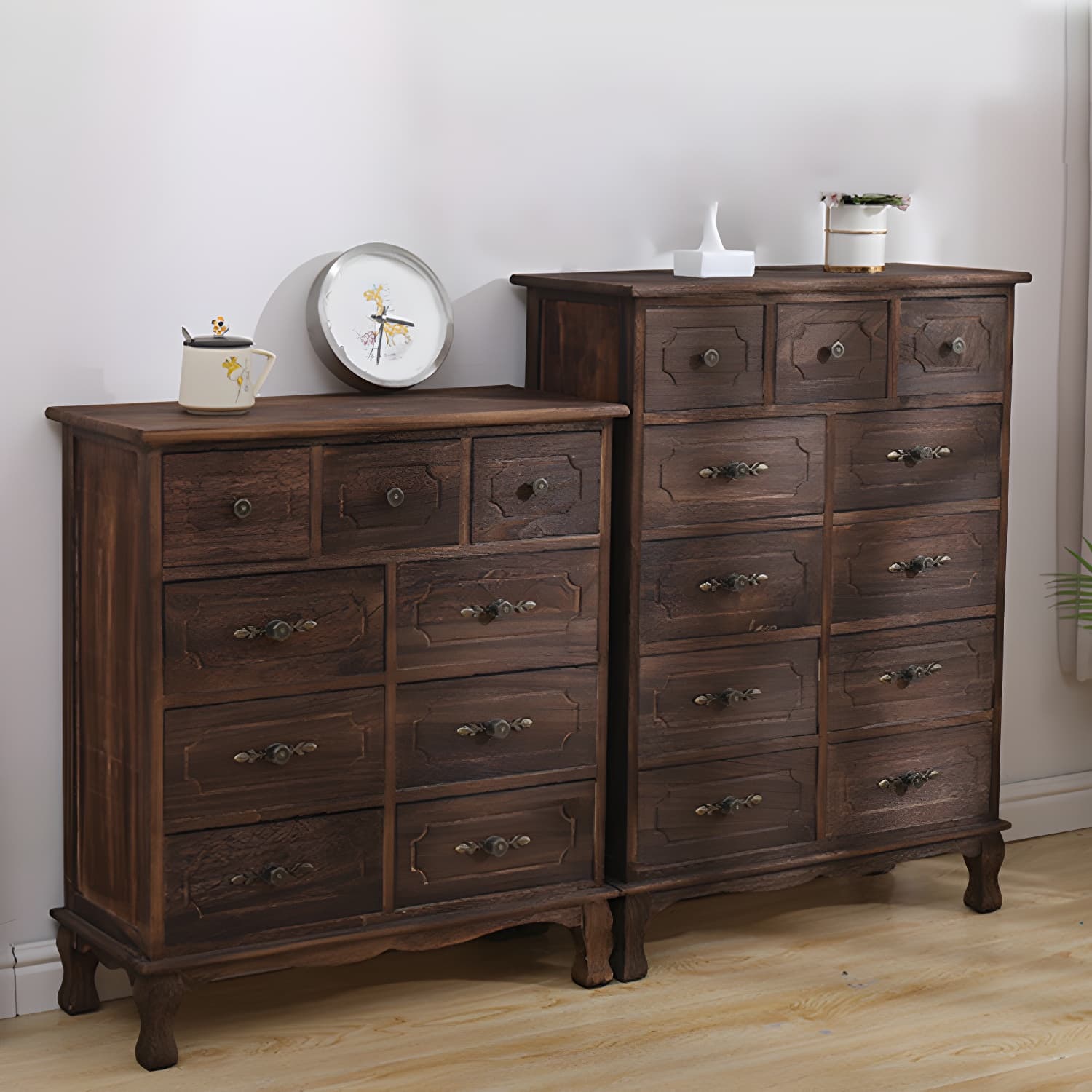 Nautical Storage Chest Bedroom Solid Wood Chest with Drawers - image 13
