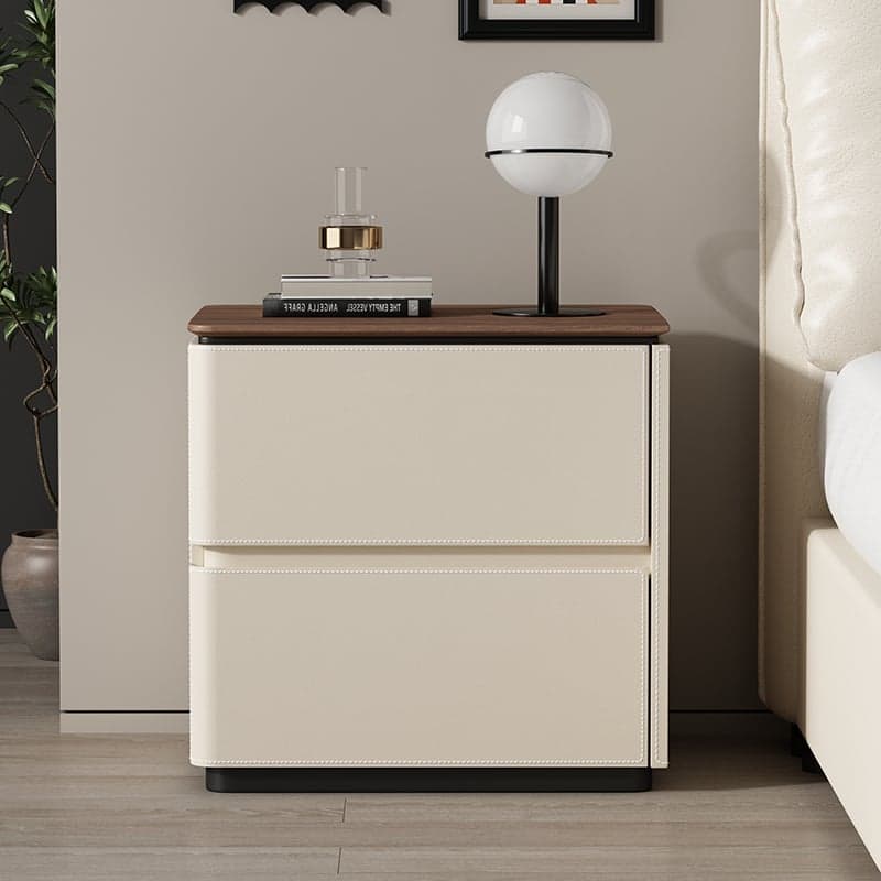 Organic Modern Nightstand With Drawer Organization featuring 2 Drawers and Composite Wood Countertop - image 6