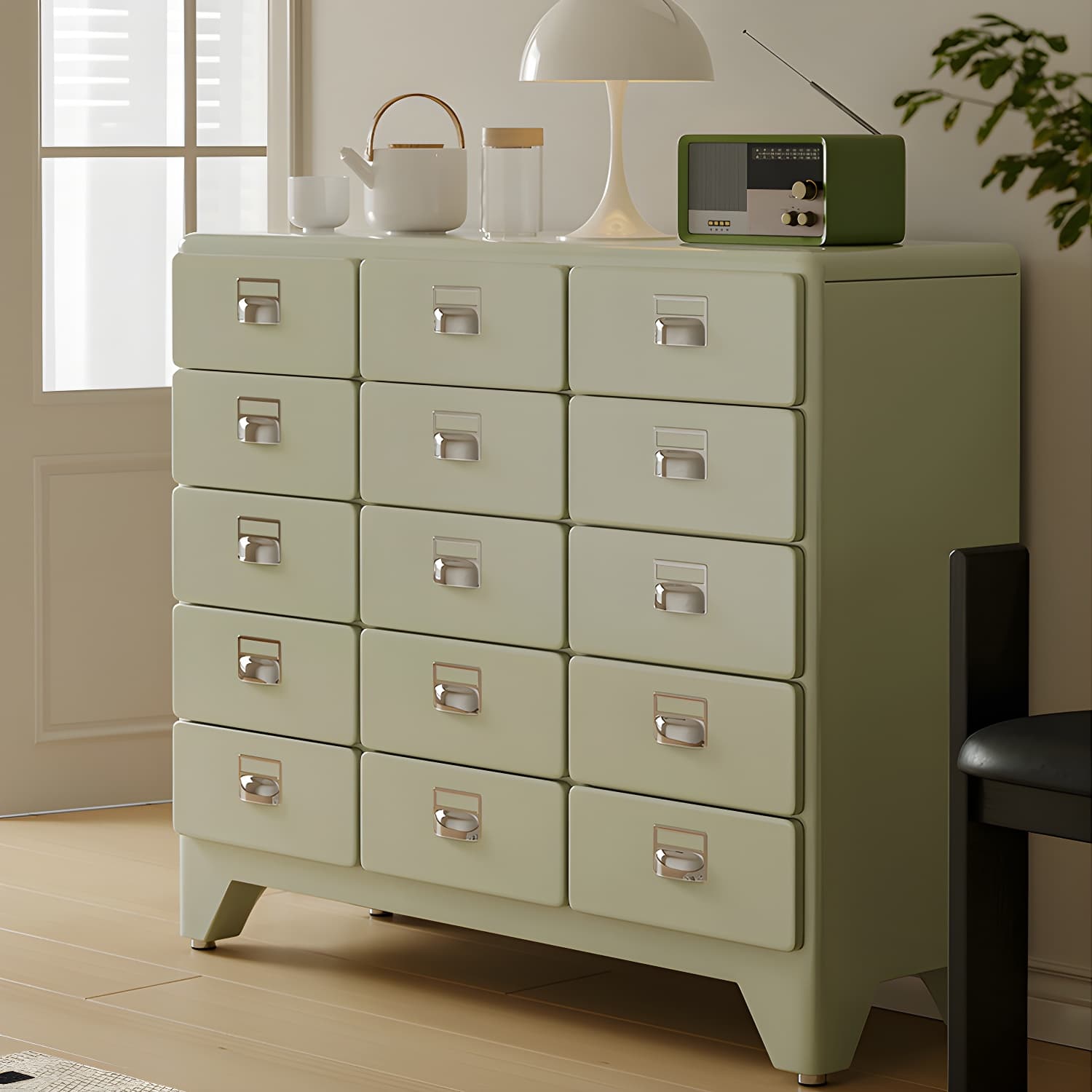 Modern Metal Dresser with Soft-Close Drawers for Bedroom Organization - image 7