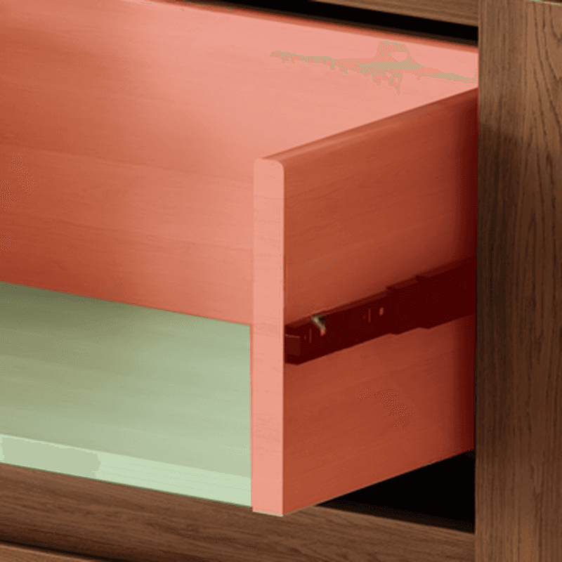 Sepia Simplistic Sideboard with 3 Drawers, Standard Size, Adjustable Shelving, and Multiple Doors Storage Cabinets - image 4