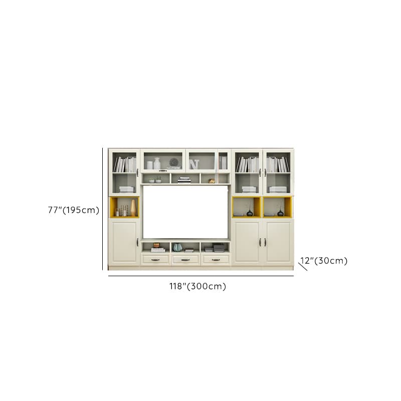 Parlor Entertainment Center with Hutch & 2 Bookcases, Entertainment Center with Bridge & Gate - image 11
