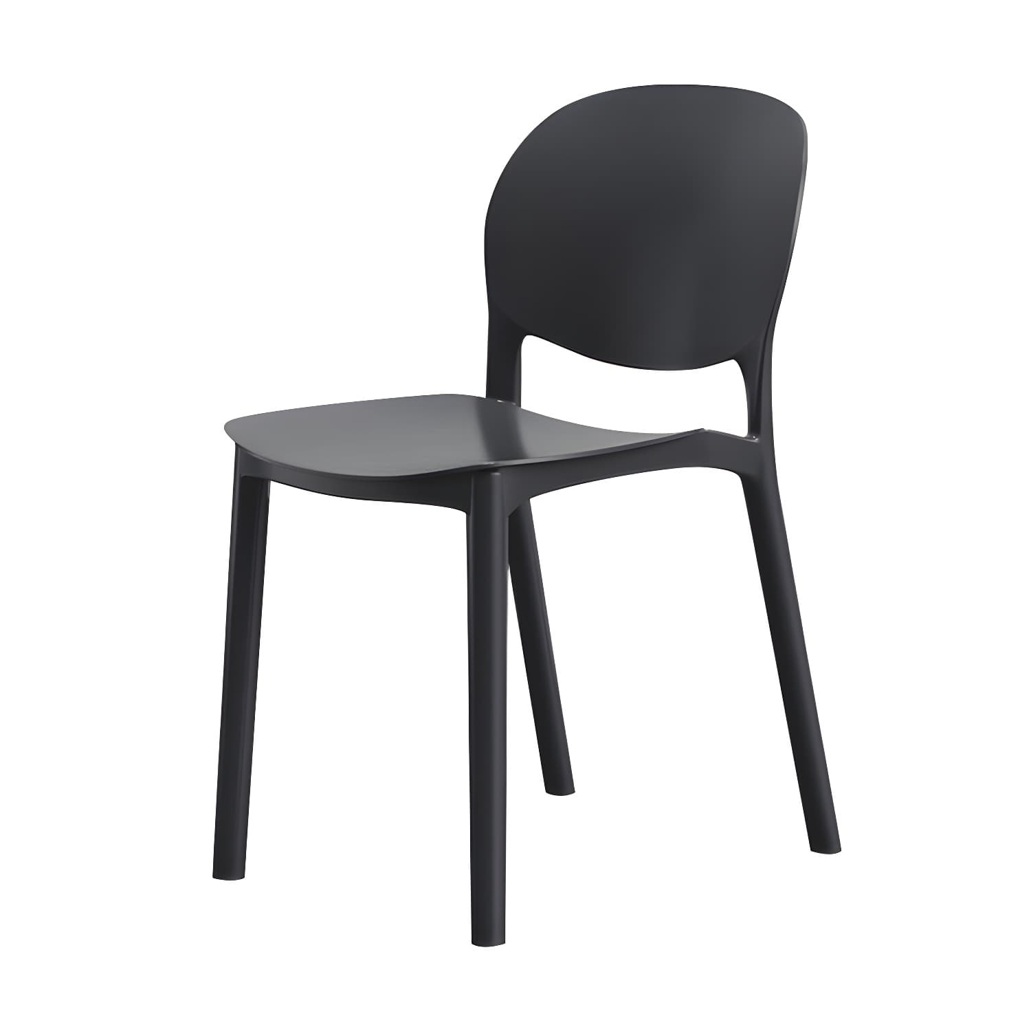 Nordic Backrest Stackable Chair with Acrylic Legs for Dining Room - image 17
