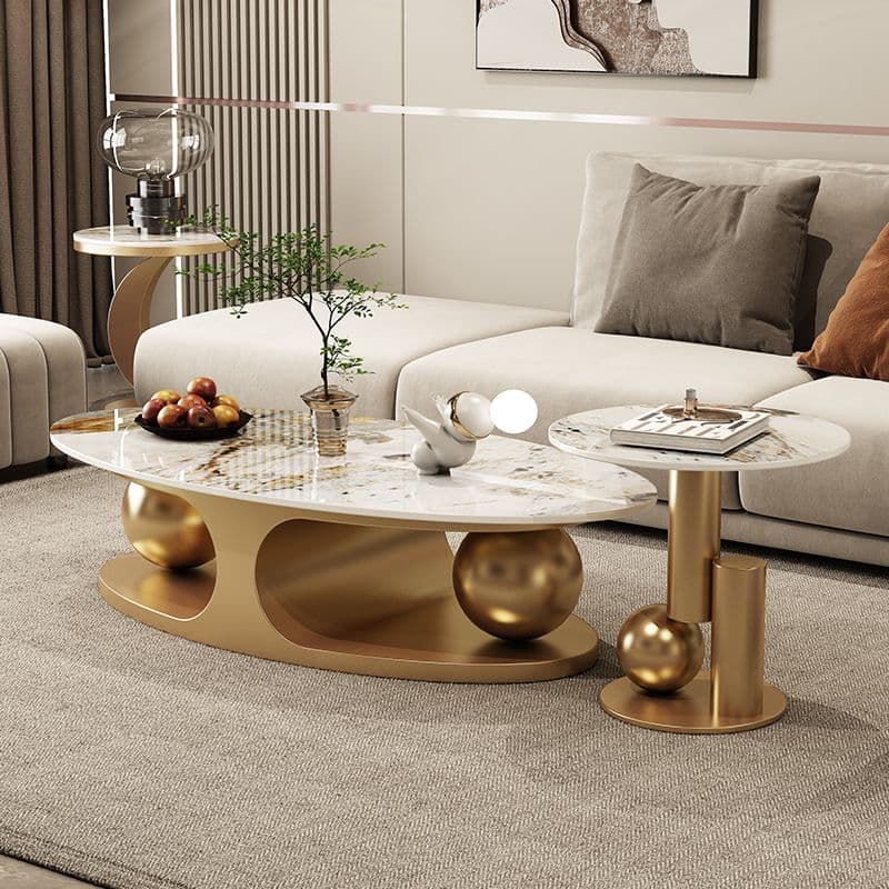 Nested Oblong Coffee Table Ideal for Small Spaces - image 3