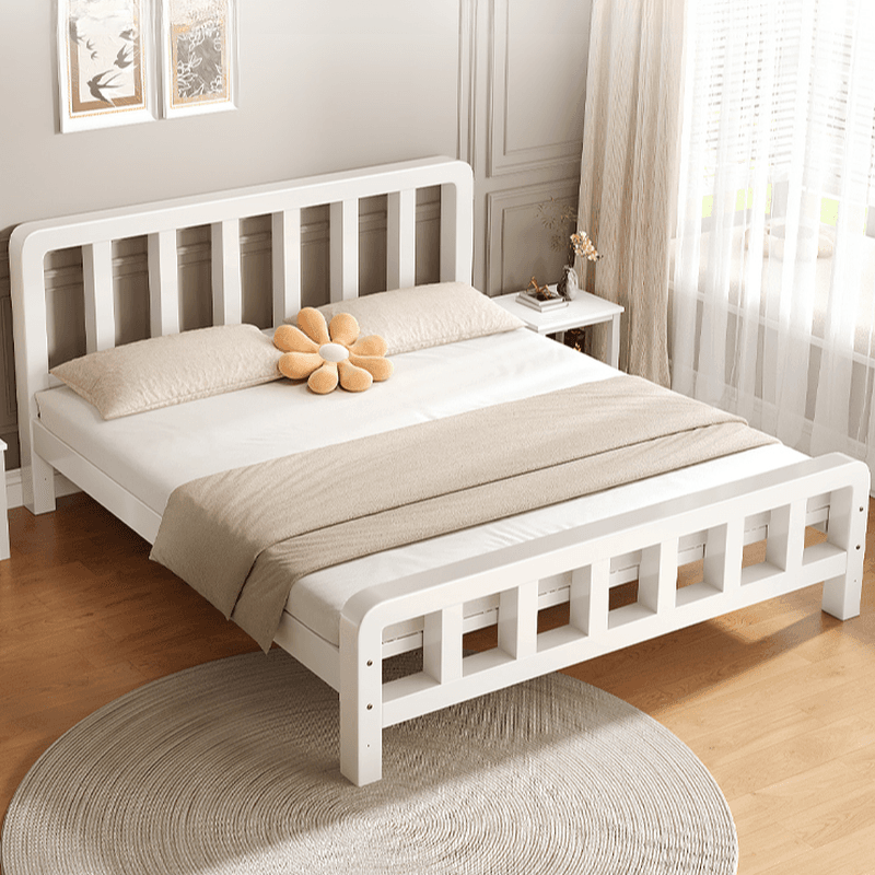 Solid Color Iron Slat Bed for Living Room - image 5