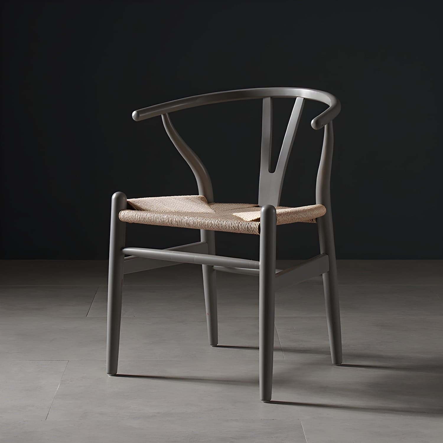 Scandinavian Style Wood Dining Chair Dining Room Wishbone Chair with Arm - image 7