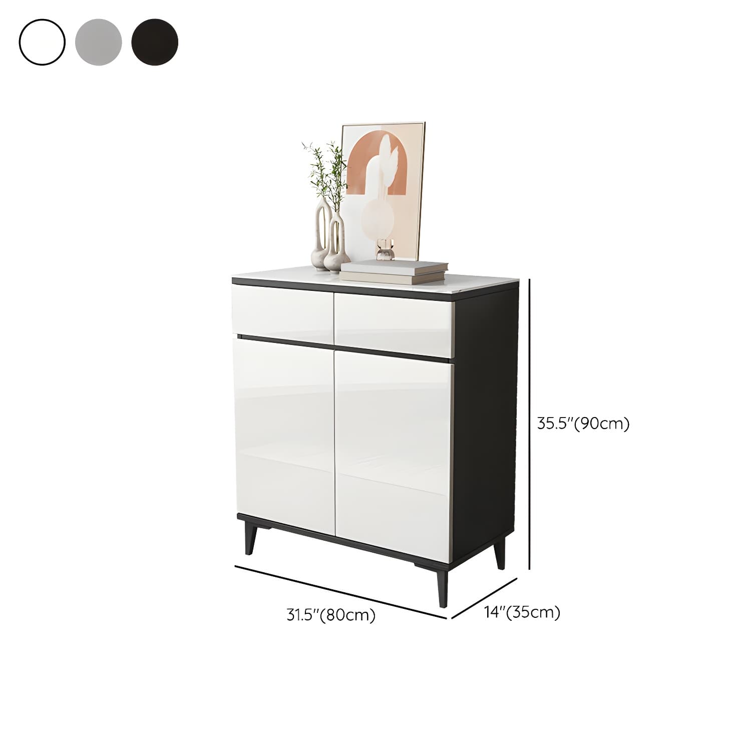 Contemporary Sideboard Cabinet with Drawer and Door for Living Room - image 19