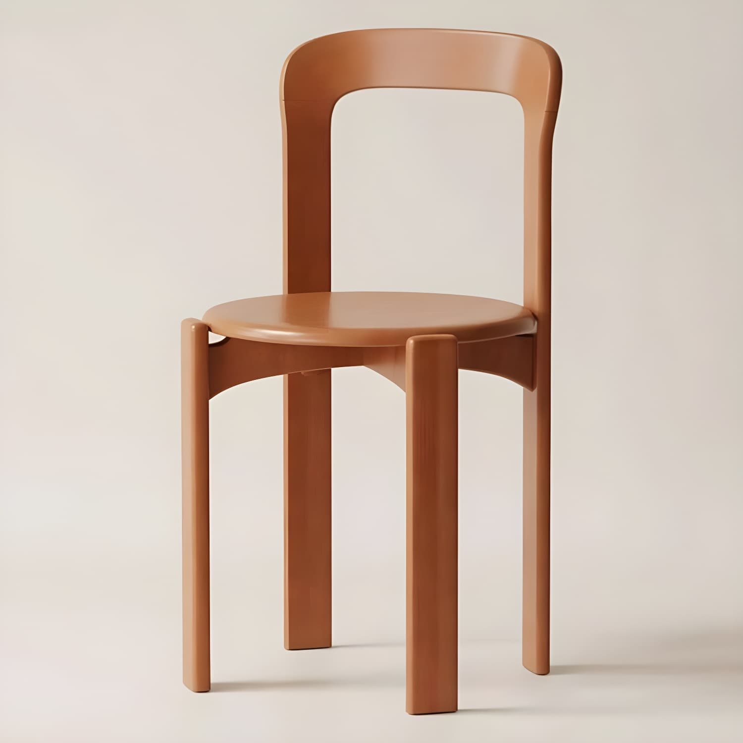 Modern Solid Wood Armless Dining Chair with Open Back for Kitchen & Dining - image 5