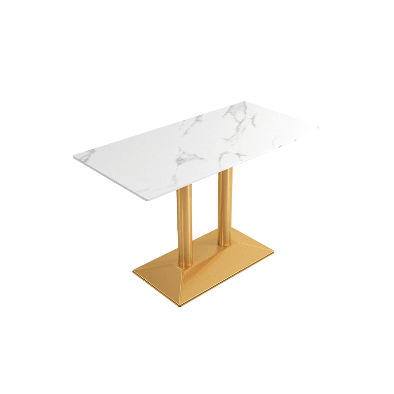 Casual Dining Table with Sintered Stone Top, Fixed Table, Scratch-shielded, for 2/4 People - image 9