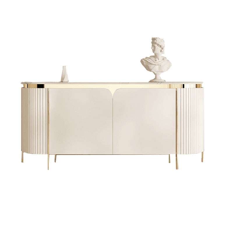 Glamorous Ground Sideboard with Standard/Narrow Size, 1 Shelf, Cabinets, Sintered Stone Countertop, and 2 Doors - image 8