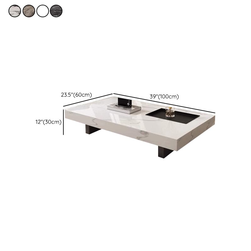 Dual Footing Geometric Figure/Square Accent Table for Home - image 17