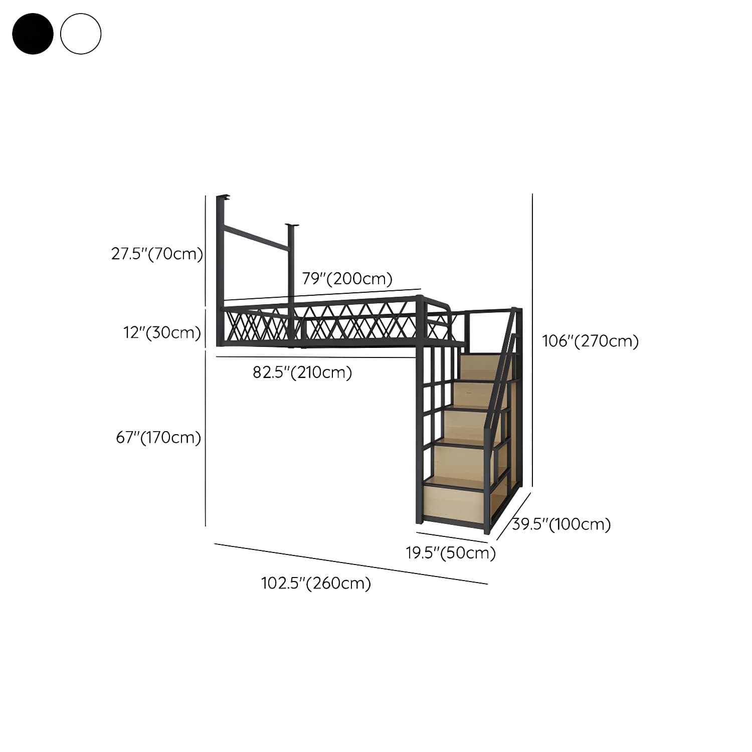 Modern Wood/Metal Bed with Light Wood Tone & Tall Clearance Storage Cabinets - image 14