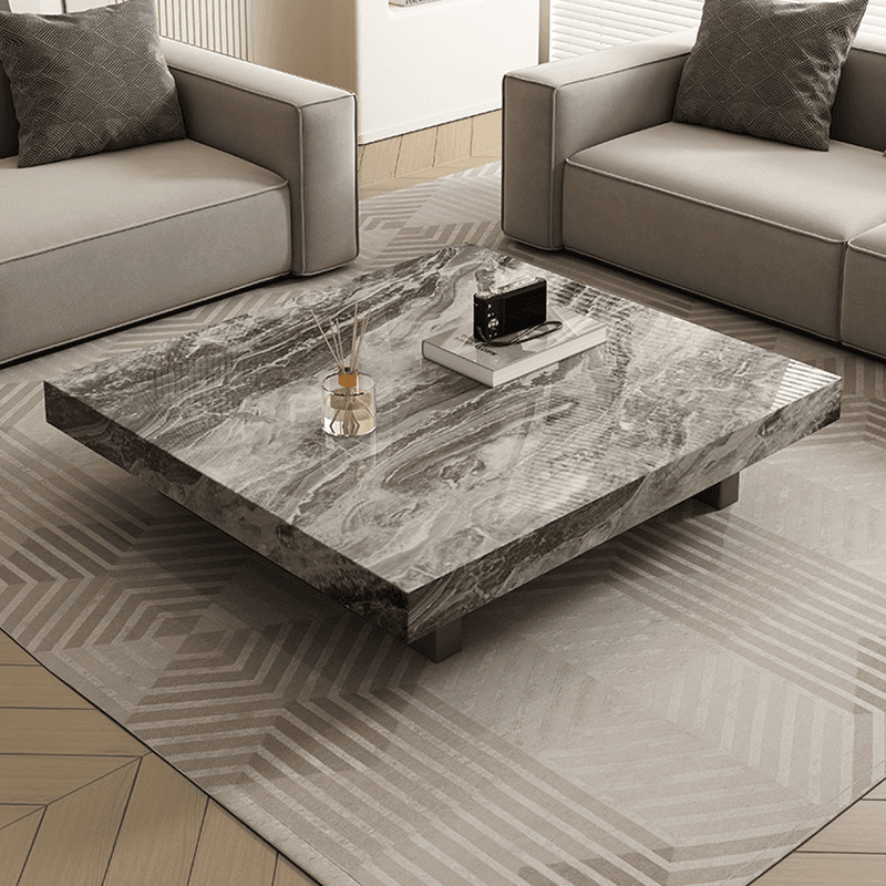 Square Board Game Coffee Table with Sled Base Suitable for Living Room Use - image 6