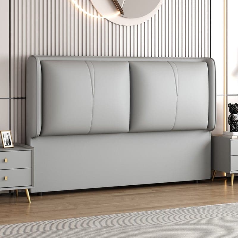 Minimalist Rectangle Timber Panel With Legs & Sponge Cushion for King(76"W x 80"L)/Queen(60"W x 80"L)/Full(54"W x 75"L) Bed, Standard（36-55“） - image 3