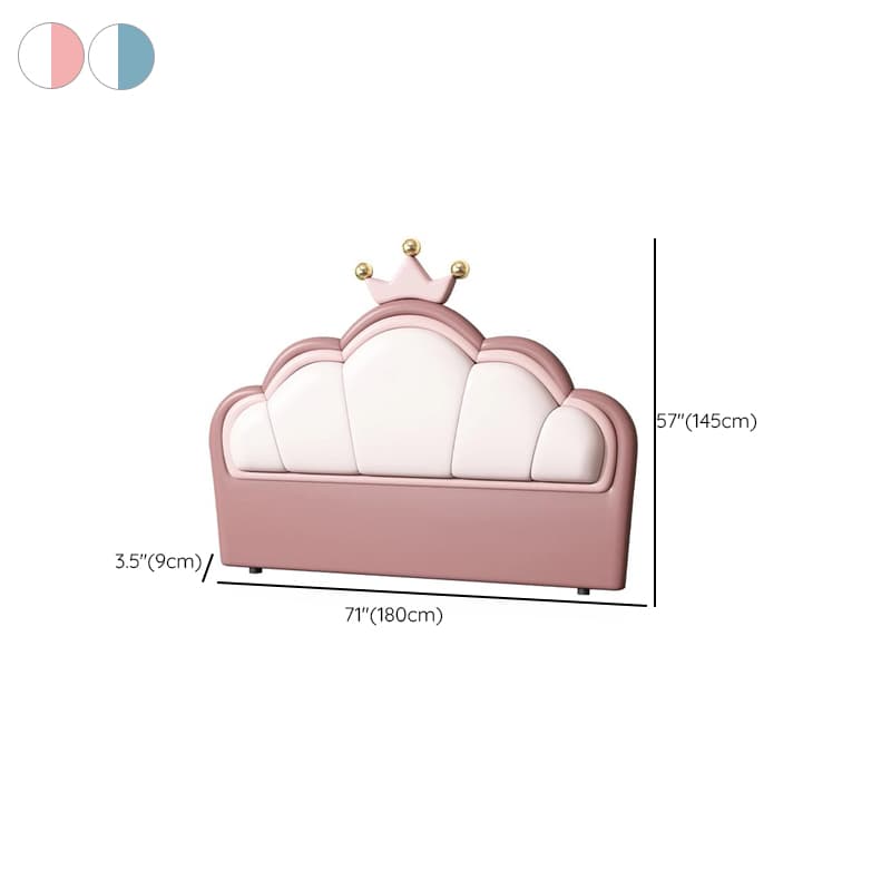 Modish Full/Twin Pine Wood Panel Headboard with Arched Shape, No Distressing, Sponge Fill, and Adjustable Height - image 18