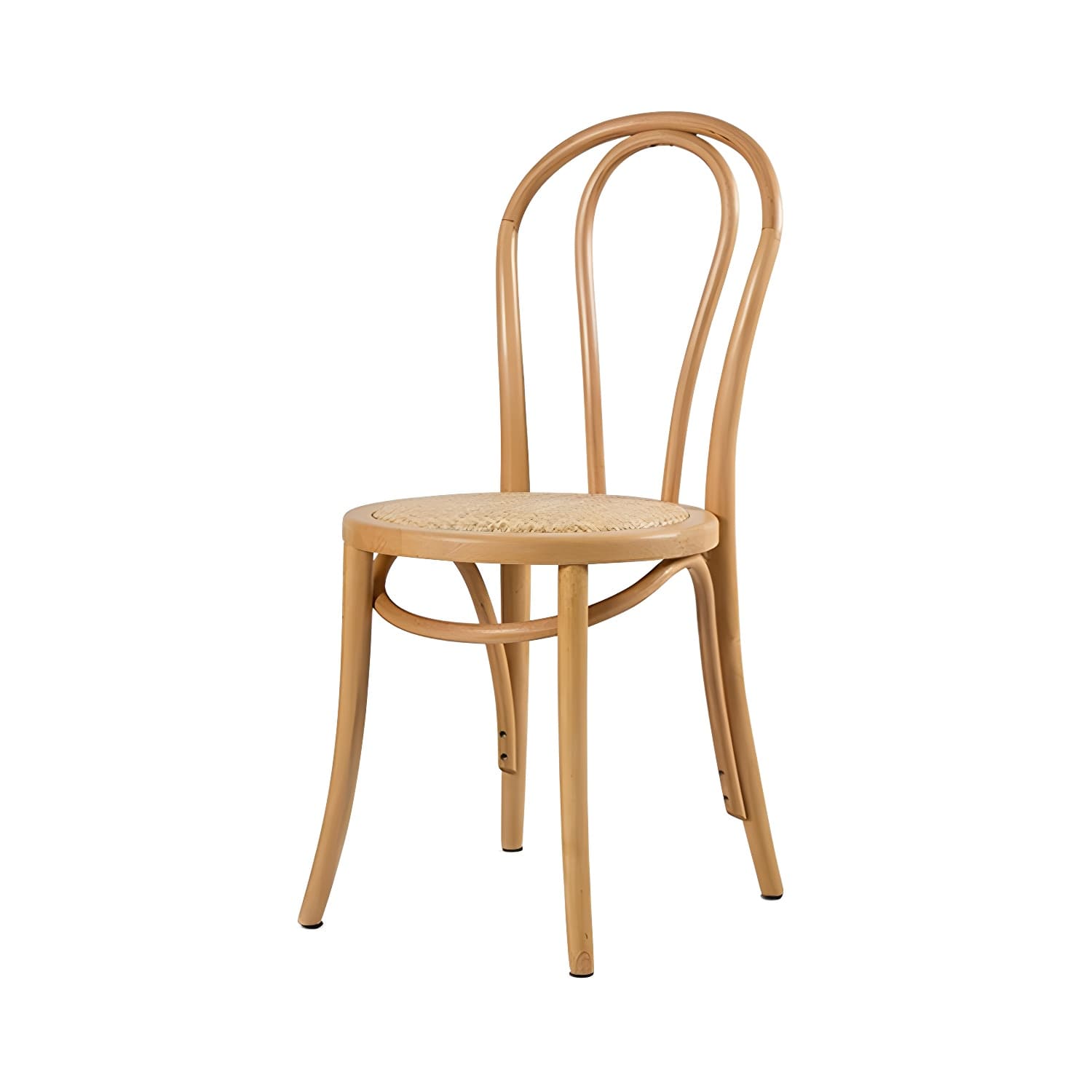 Modern Open Back Side Chair with Beech Wood Legs for Kitchen & Dining - Non-Upholstered - image 18