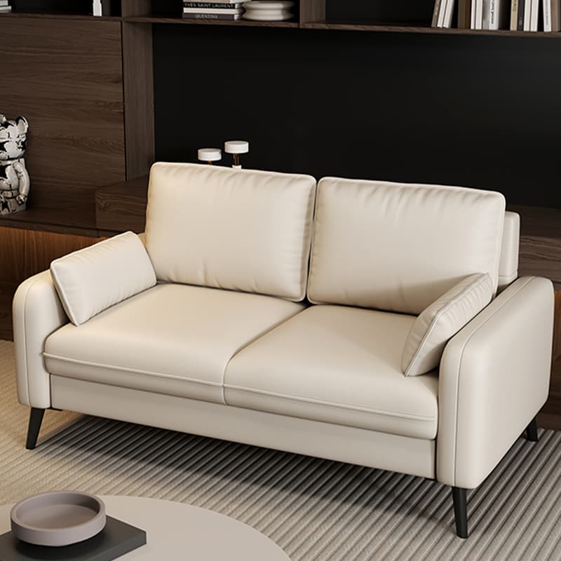 Modern Solid Color Loveseat with Square Arm and Wide Pillow Back for Living Spaces - image 7