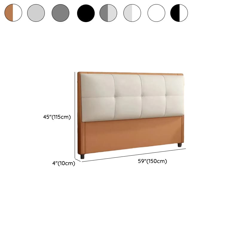 Modern Simple Style Panel Headboard with No Distressing, Piled Tufted Rectangle Design for California King/King/Queen Bed, Featuring Sponge Upholstery and Standard Height - image 15