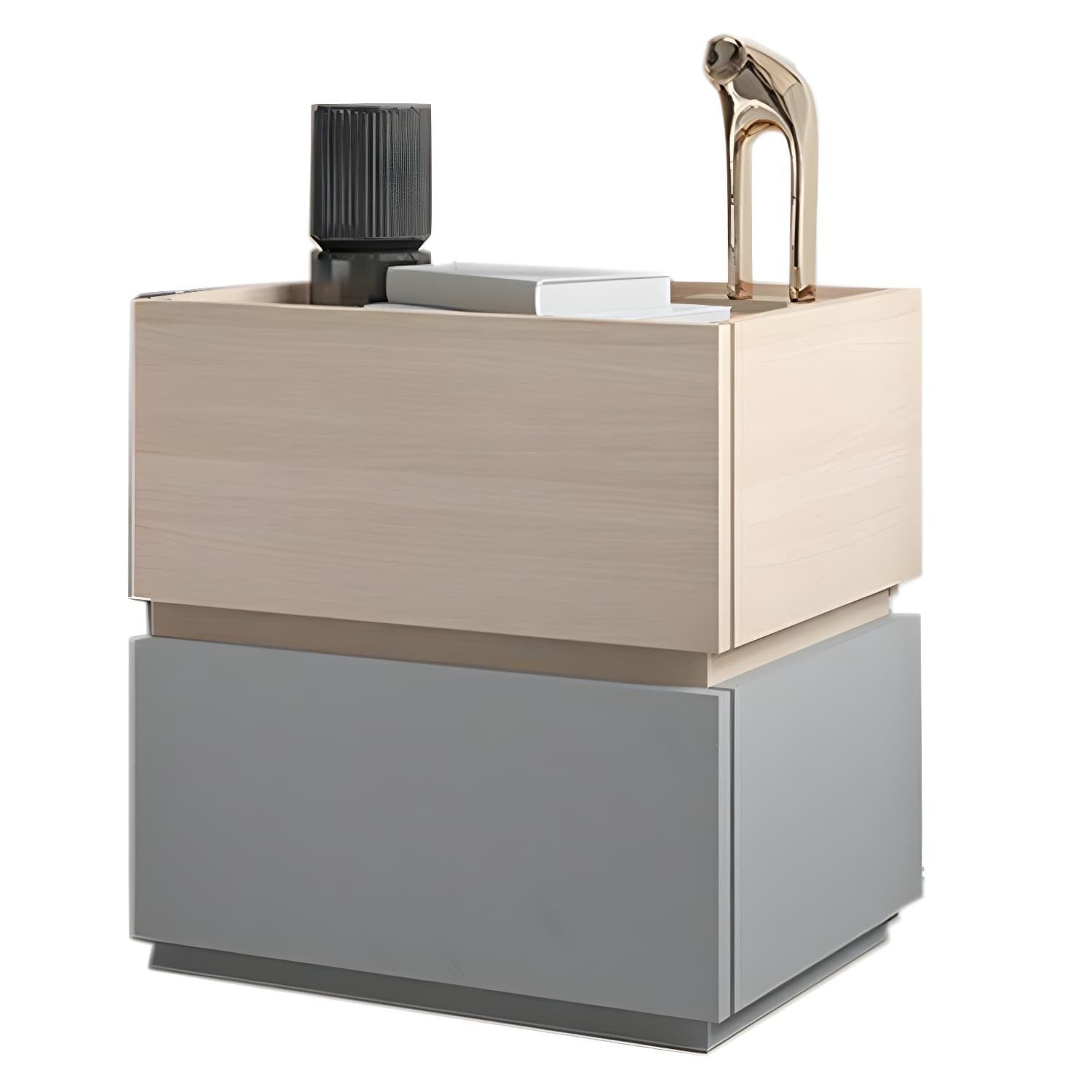 19.1" Tall 2 - Drawer Nightstand Wooden Accent Table Nightstand for Bedroom - image 20