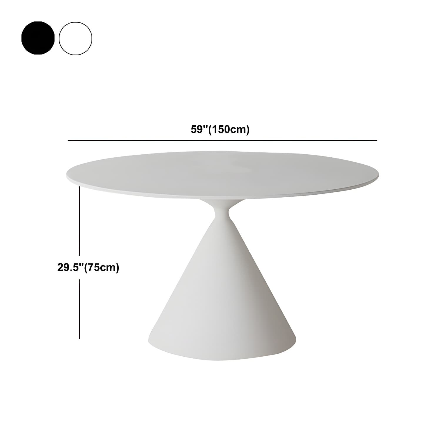 Sintered Stone Home Dining Table Modern Round Dining Room Table - image 14