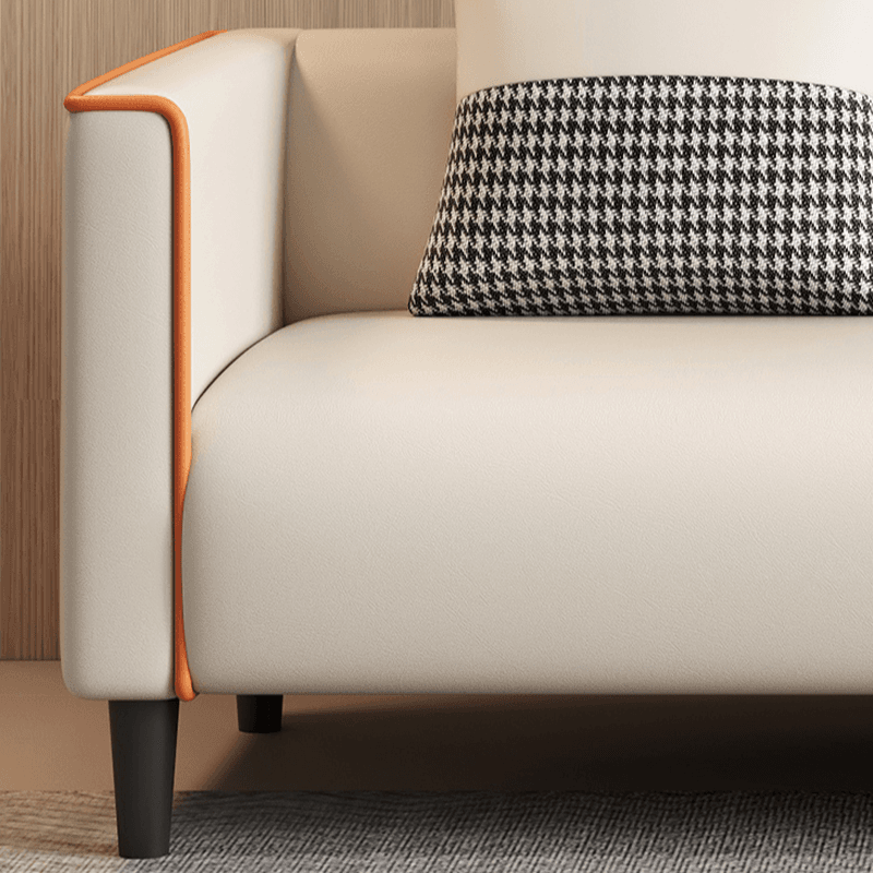 Elegant Sitting Room Sofa/Loveseat in Dove Grey, Tangerine, and Ivory with Solid and Manufactured Wood Construction - image 10