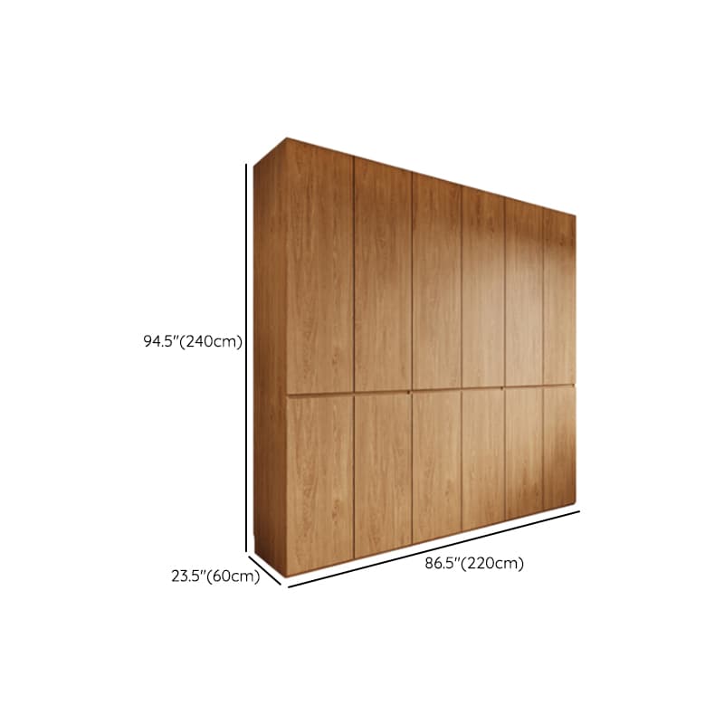 Acorn Minimalist Wooden Independent Wardrobe Closet with Soft Close Door, Interior Shelves, and Articulated Mechanism - image 21