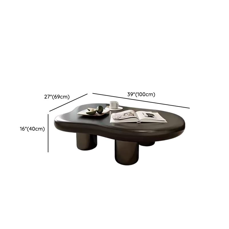 Irregular Shaped Wooden Top Coffee Table Suitable for Foyer - image 12